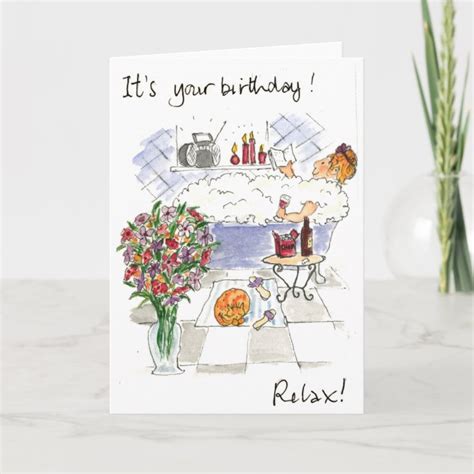 Relax Birthday Card Zazzle