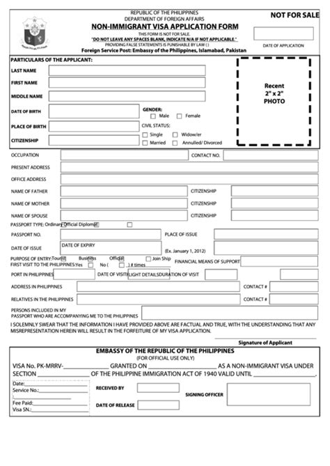 application for non immigrants printable pdf download gambaran