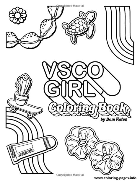 Vsco Girl Trendy Confident Girls Coloring Page Printable Coloring Home