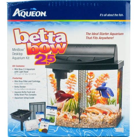 Aqueon Aqueon Betta Bowl Aquarium Kit Black Aquariums Aquarium Kit