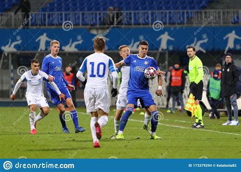 UEFA Youth League: FC Dynamo Kyiv V Dinamo Zagreb Editorial Stock Image