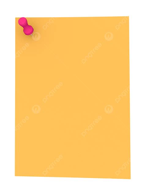 Sticky Note Red Pin Office Illustration Memos Card Png Transparent