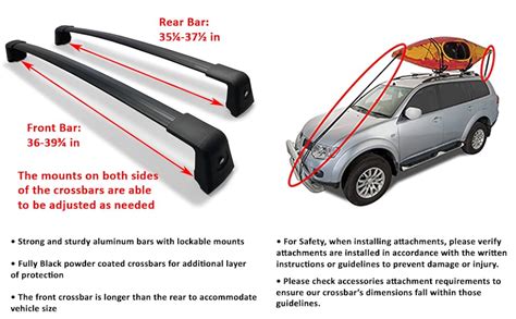 Brightlines Anti Theft Crossbars Roof Racks Compatible With
