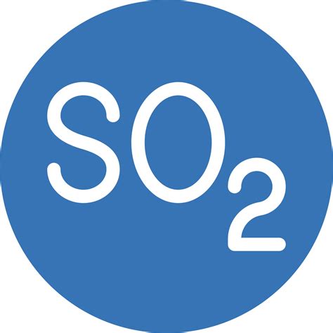Sulfur Dioxide Vector Illustration On A Backgroundpremium Quality
