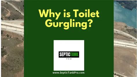 Toilet Gurgling Troubleshooting Septic System Septic Tank Pro