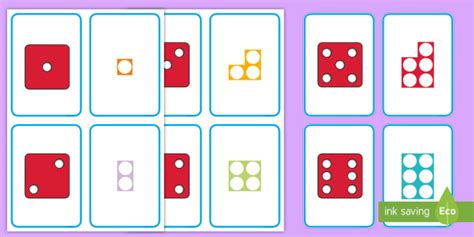 Dots On Dice And Number Shapes Cards Number Shapes Dice Representations
