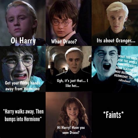 Dramione ️ Dramione Harry Potter Jokes Harry Potter Feels Harry Potter Puns