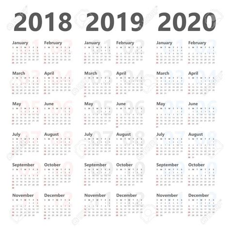 Free 5 Year Calendar Template Calendar Template Yearly Calendar