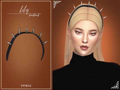 Enriques4 Lily Headband Patreon Maxis Match Sims 4 Sims