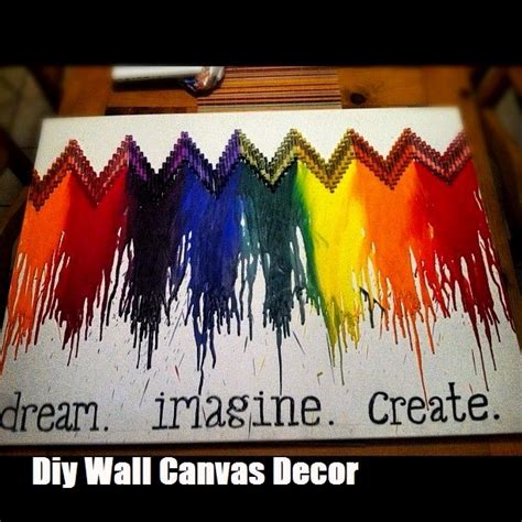 Coolest 10 Diy Wall Canvas You Can Make Easily Top Cool Diy Crayon