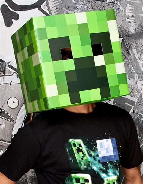 Minecraft Creeper Head Mask Adult Products Minecraft Halloween