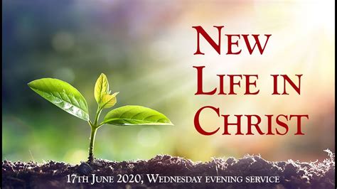 New Life In Christ Youtube