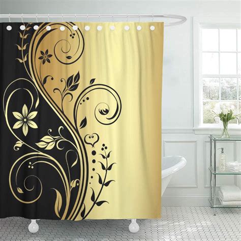 Nature Decor Shower Curtain Sweet Honey Bees Abstract Artwork Design Bathroom Set With Hooks
