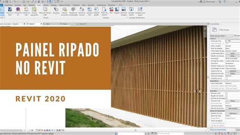 Painel De Madeira No Revit Parede Cortina Revit 2020 Youtube