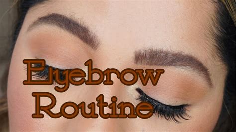 Current Brow Routine How To Achieve Easy Bushy Brows Youtube