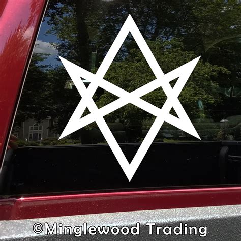 Unicursal Hexagram Vinyl Sticker Occult Symbol Sigil Magic Etsy