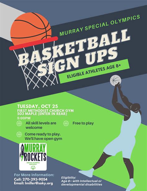 Basketball Sign Ups 2022 2023 Murray Calloway County Special Olympics