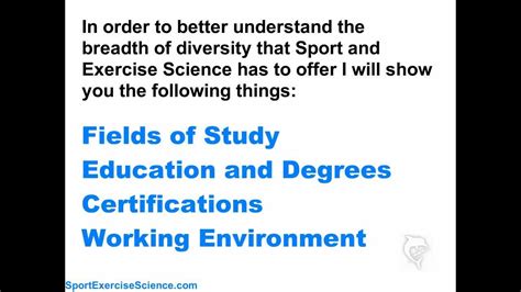 Explained: What is Sport and Exercise Science - YouTube
