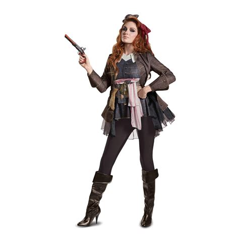 Pirates Of The Caribbean Captain Jack Female Deluxe Adult Costume M