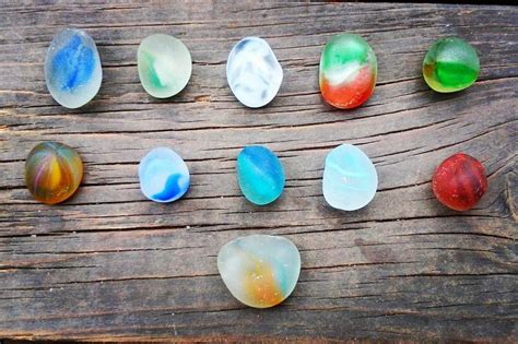 Some Of My Favorite Sea Glass Are Worn Out Sea Glass Marbles 💦 These