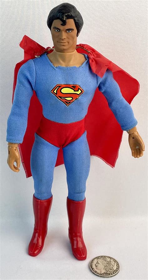 Lot Vintage 1977 Mego Christopher Reeve Superman Action Figure 12 Tall