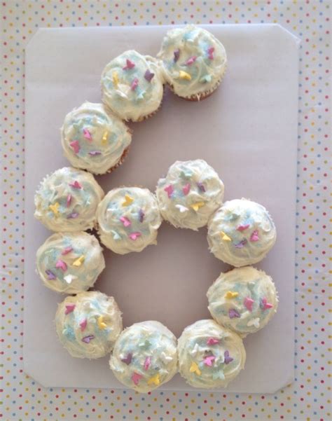 These ideas work well with a purchased cake or cupcakes. Birthday cupcakes with sugar butterflies decoration for 6 ...