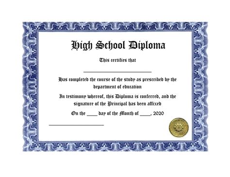 Printable Fake Diploma Templates Doctemplates