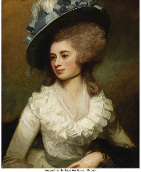 george romney british 1734 1802 portrait of lady caroline lot 24060 heritage auctions