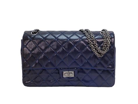 Limited Edition Chanel Medium 28cm 255 Reissue 226 Patent Caviar