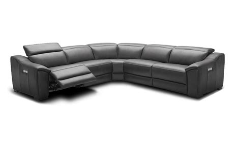 Advanced Adjustable Curved Sectional Sofa In Leather Italian Leather