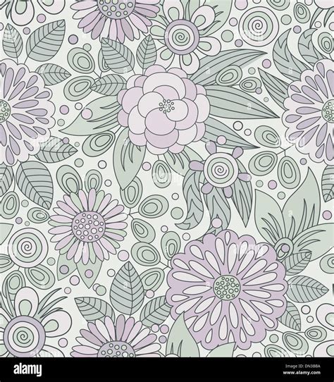 Picturesque Seamless Pattern In Soft Colors Stock Vector Image And Art