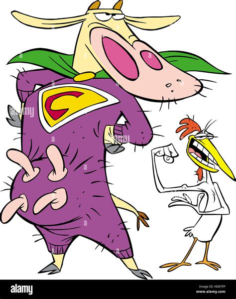 Cow And Chicken Cow Chicken 1997 2001 Stock Photo Alamy