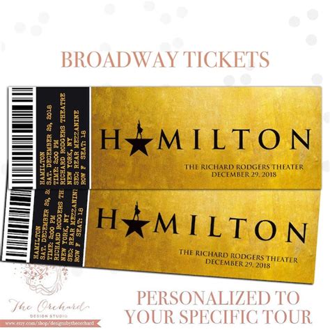 Broadway Ticket Template Tutoreorg Master Of Documents