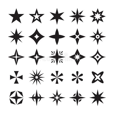 Abstract Stars Signs Creative Vector Set Star Logo Collection