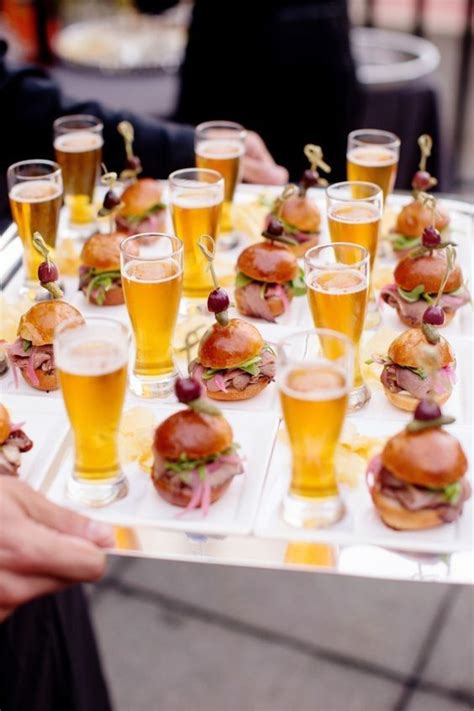 Whatever region of the country you're from or getting married in you can include popular foods and flavors from the area with unique wedding food station ideas. Best Wedding Canapé Ideas in 2020 | Wedding reception food ...