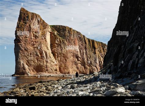 Percé Rock Percé Québec Canada Stock Photo Alamy