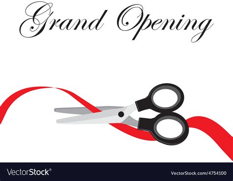 Grand Opening Royalty Free Vector Image Vectorstock