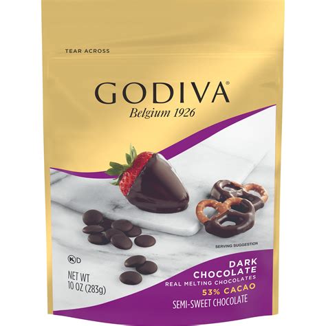 Godiva Semi Sweet Dark Chocolate Real Melting Chocolates With 53 Cacao