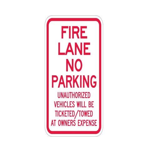 Fire Lane No Parking 12in X 18in Custom Sign Printing Company Best