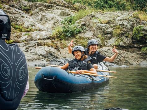 Friends Having Fun Kayaking In New Zealand Kayak New Zealand