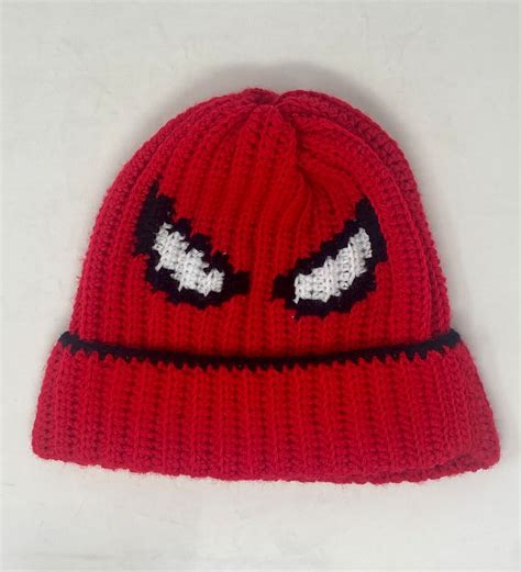 Crochet Spider Man Beanies Etsy