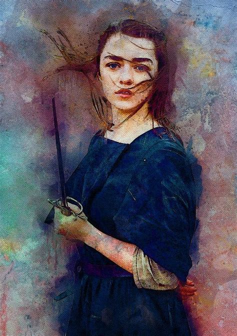 Game Of Thrones Arya Stark Art Print By Nadezhda Zhuravleva All