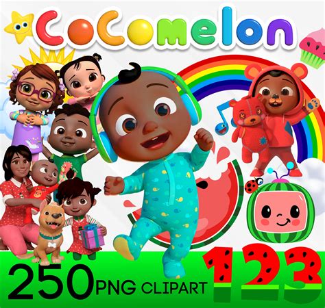 African American Cocomelon Png Clipart Bundle Cocomelon Cli Inspire