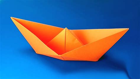 How To Make A Paper Boat Simple Origami Boat Youtube