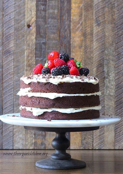 Naked Chocolate Cake With Buttercream Forsting The Organic Kitchen