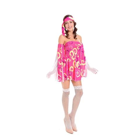 Shop Only Authentic Retro Go Go Girl Costume Adults 60s 70s Fancy Dress