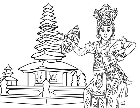Mewarnai Gambar Rumah Adat Bali Dan Imagesee
