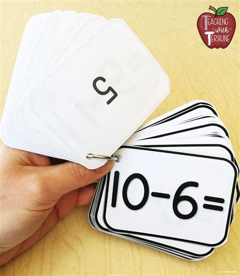 Printable Subtraction Flash Cards