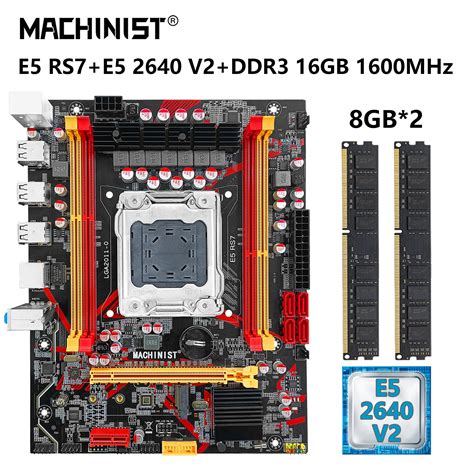 Machinist X79 Motherboard Combo Kit Lga 2011 Support Ddr3 Ecc 2 8gb 16gb Ram Memory Xeon E5 2640