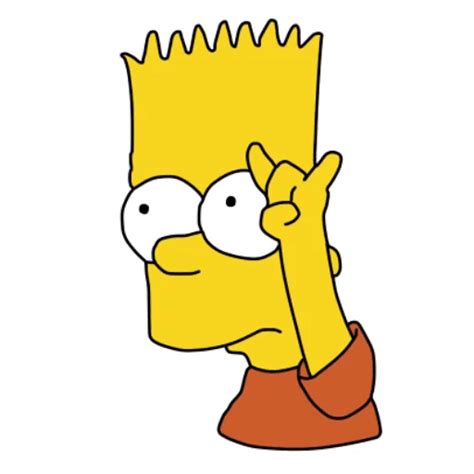 “bart Simpson” Stickers Set For Telegram Simple Canvas Paintings